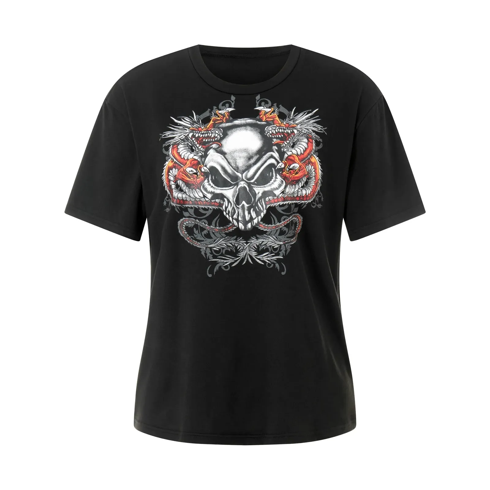 Znbbw Women Vintage Summer y2k Cyber Grunge Graphic Print Crop Tops O-neck Short Sleeve Slim Fits Tees Harajuku Aesthetic T-shirts - Image 7