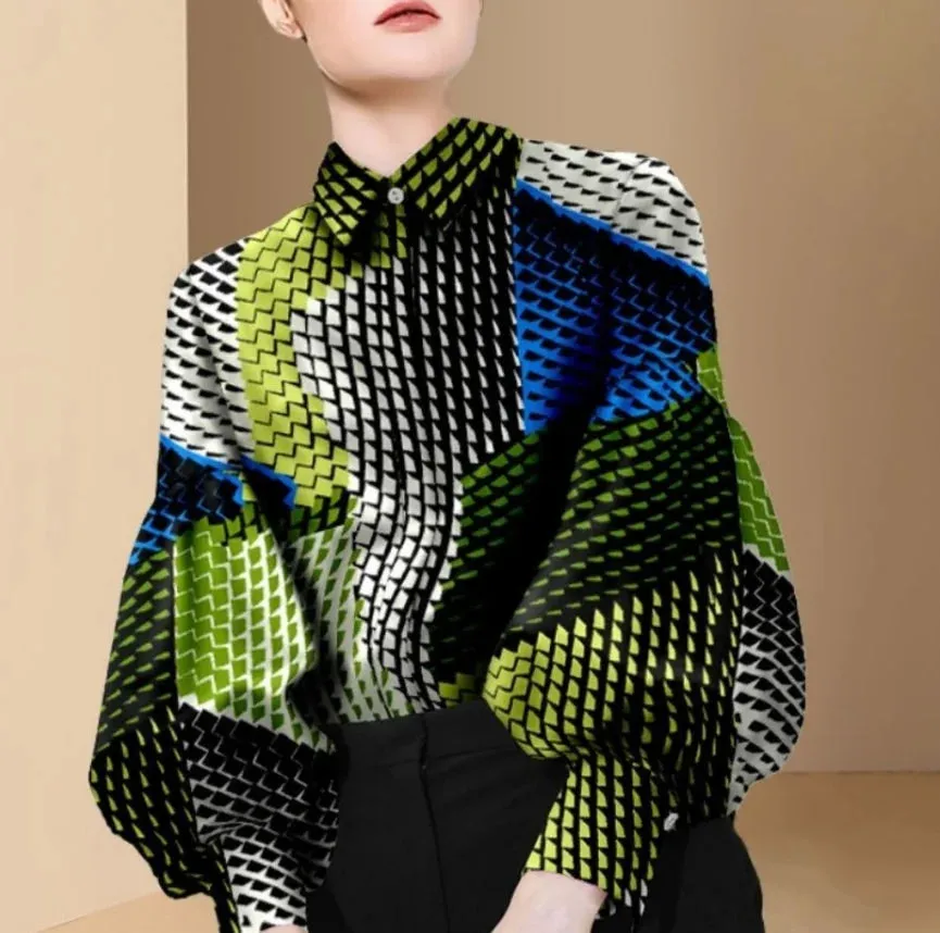 Znbbw and the United States age-age popular fashion lantern sleeve shirt women's design small shirt 2024 spring new blouse top - Image 6