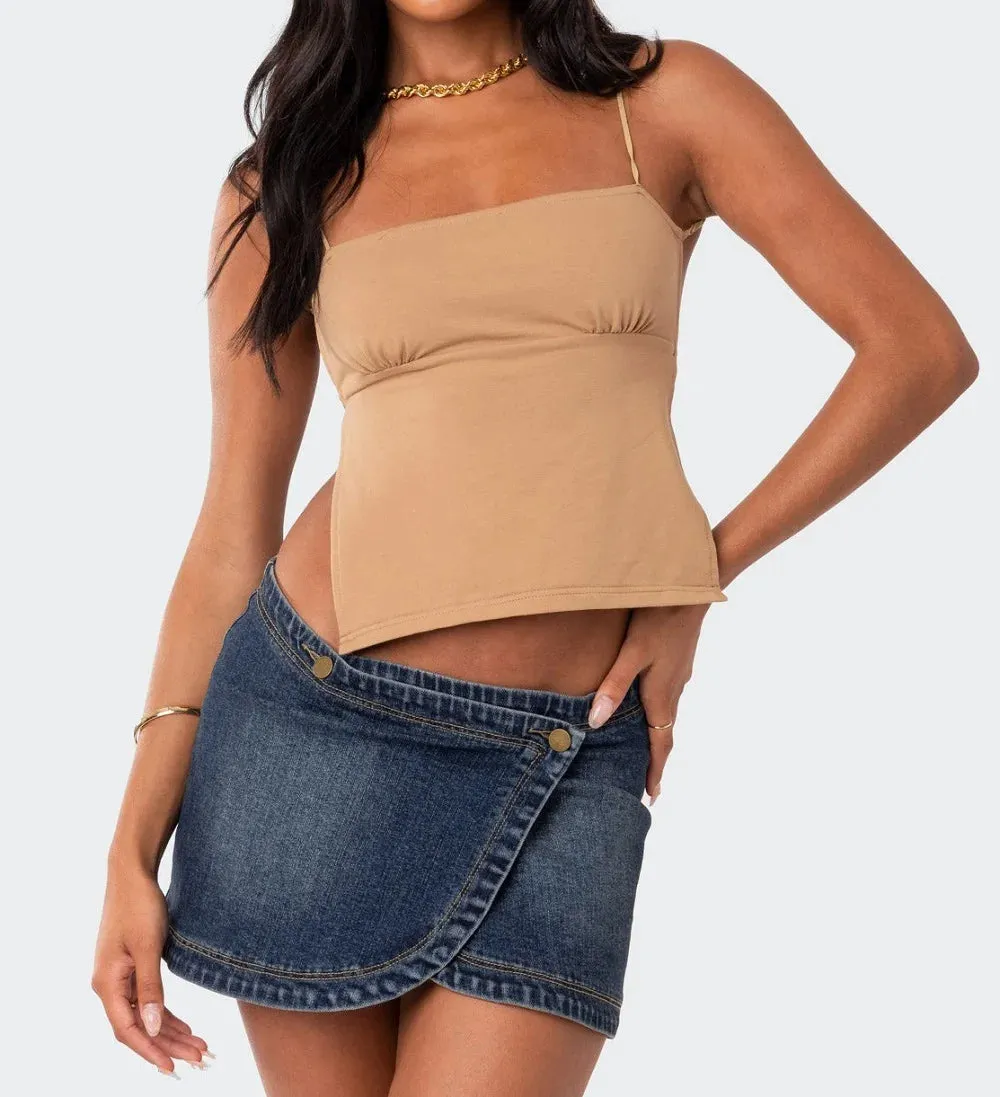 Znbbw Womens Vintage Y2K Fairy  Crop Tops Sexy  Halter Neck Milkmaid Camisoles Vest Backless Tie Up Hollow Out Slim Fit cami Tank Tops - Image 2