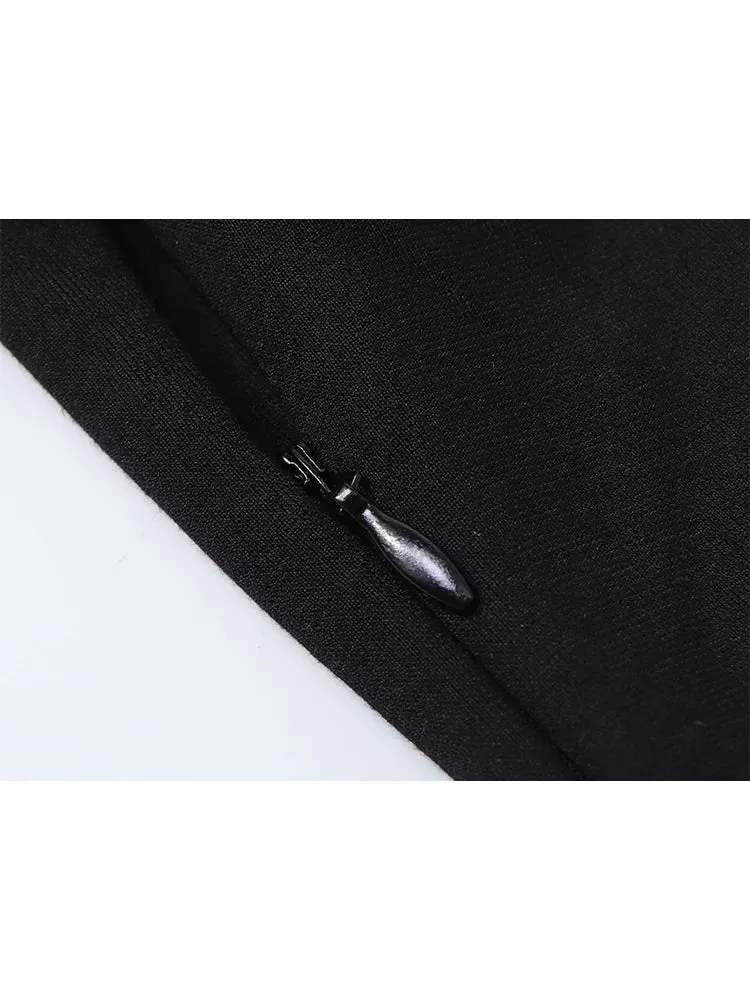 Znbbw Women Lace Patchwork Short Sleeve Black Gothic A-line Mini Dress Korean Harajuku Vintage Dress Y2k One Piece Frocks 2024 Summer - Image 4