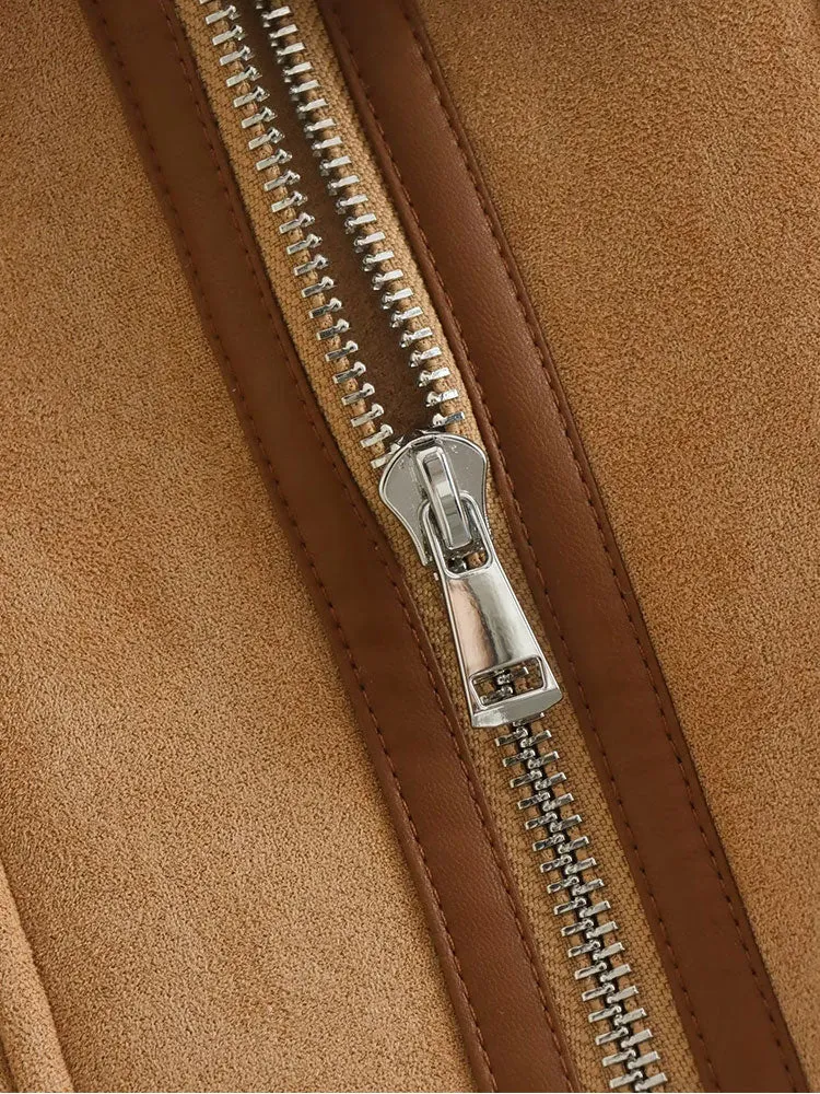 Znbbw Autumn Spring Vest Coat Women Jacket Splice Sleeveless Waistcoat Coat Ladies Warm Outwear Tops - Image 6