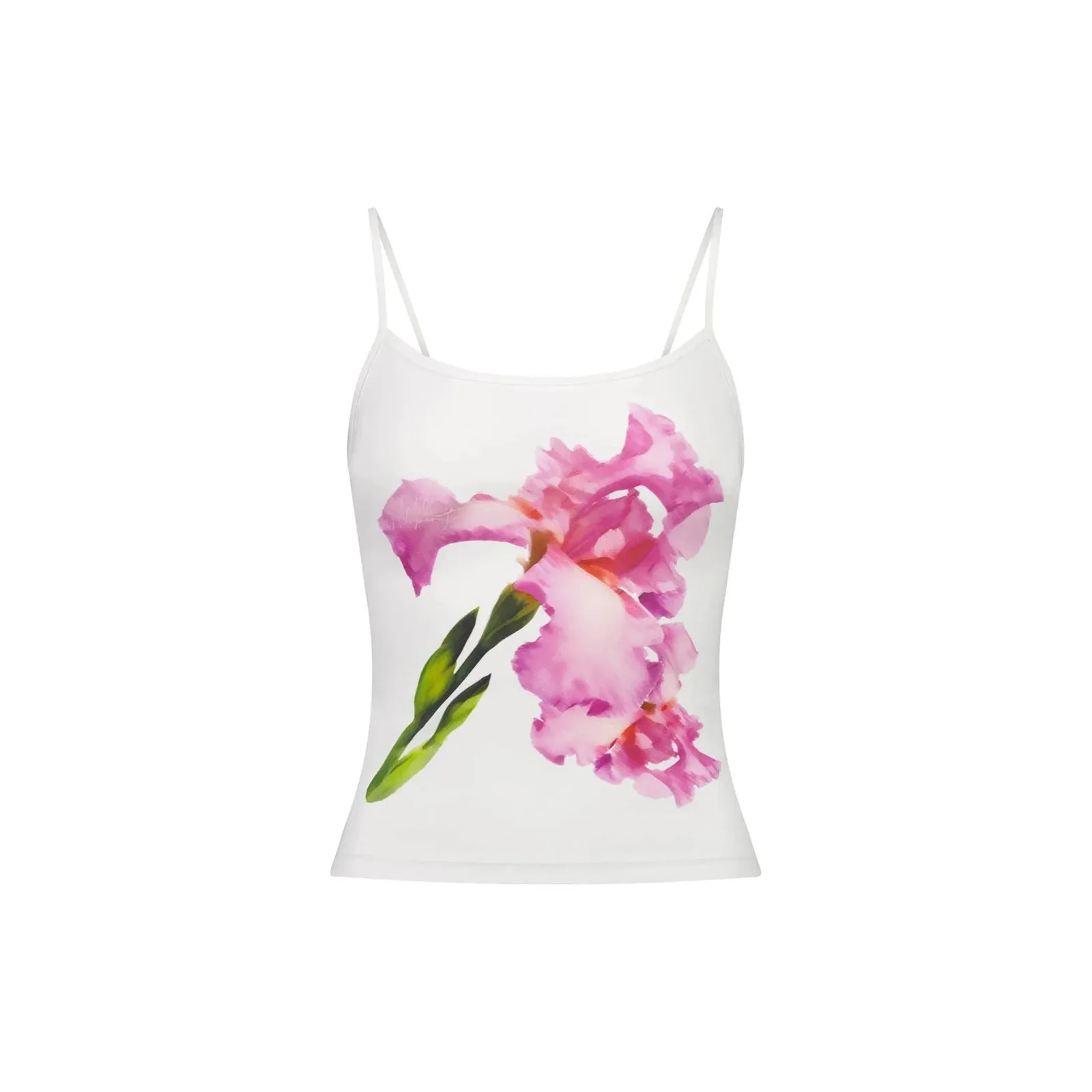 Znbbw Women Summer Kawaii Spaghetti Strap Tanks Sexy Backless Floral Print Skinny Crop Tops 2024 Summer Elegant Party y2k Fairy Camis - Image 8