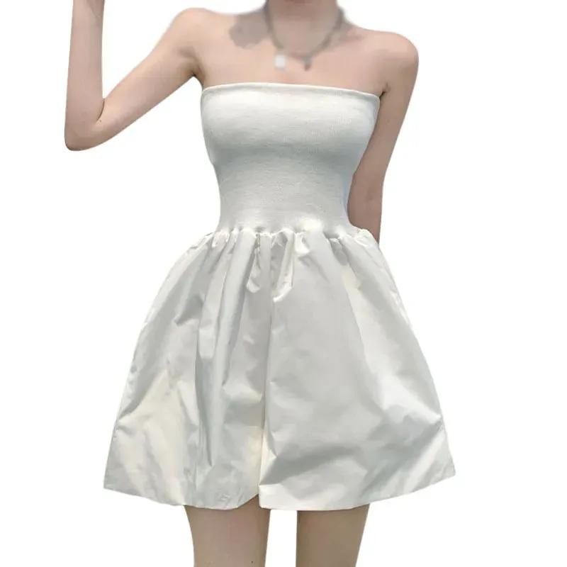 Znbbw Women's Shorts Waist Thin Temperament Korean Version Of High Waist Casual Tube Top Joint Shorts - Image 5