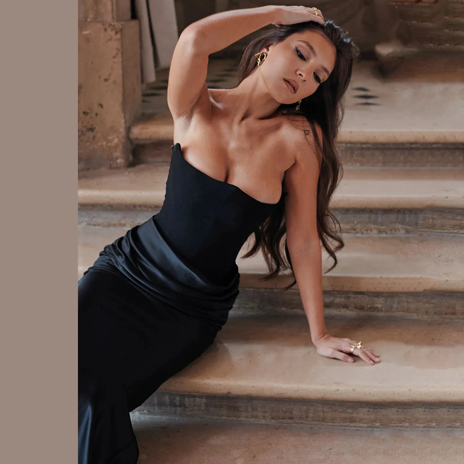 Znbbw and American style new cross-border women's fashion strapless sexy backless slim fitting evening dress for women - Image 4