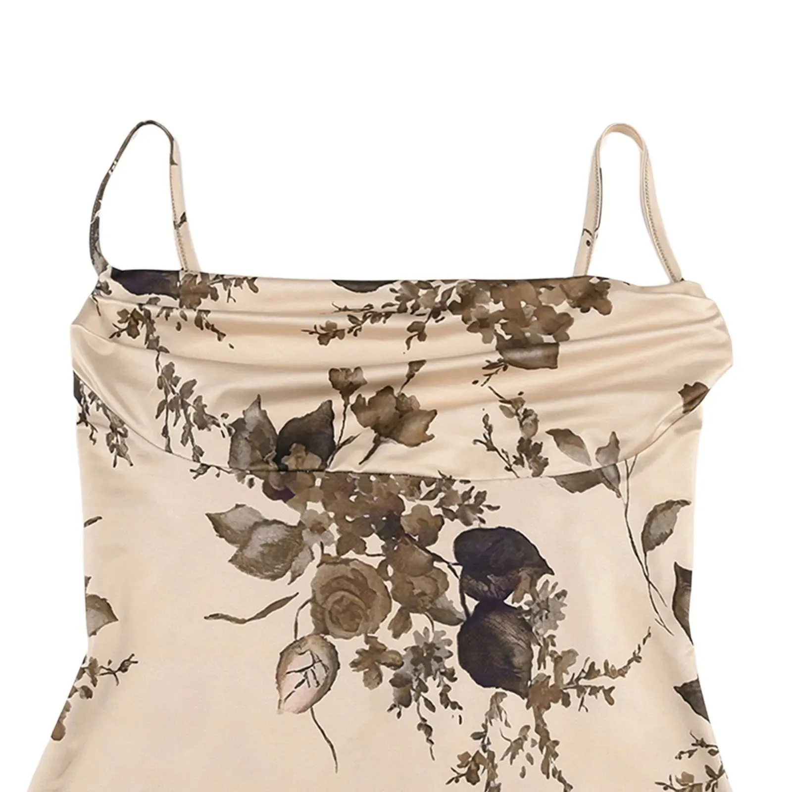 Znbbw Women Fashion Summer Sexy Sleeveless Spaghetti Strap Long Dress y2k Floral Print Bodycon Holiday Party Clubwear Maxi Dresses - Image 5