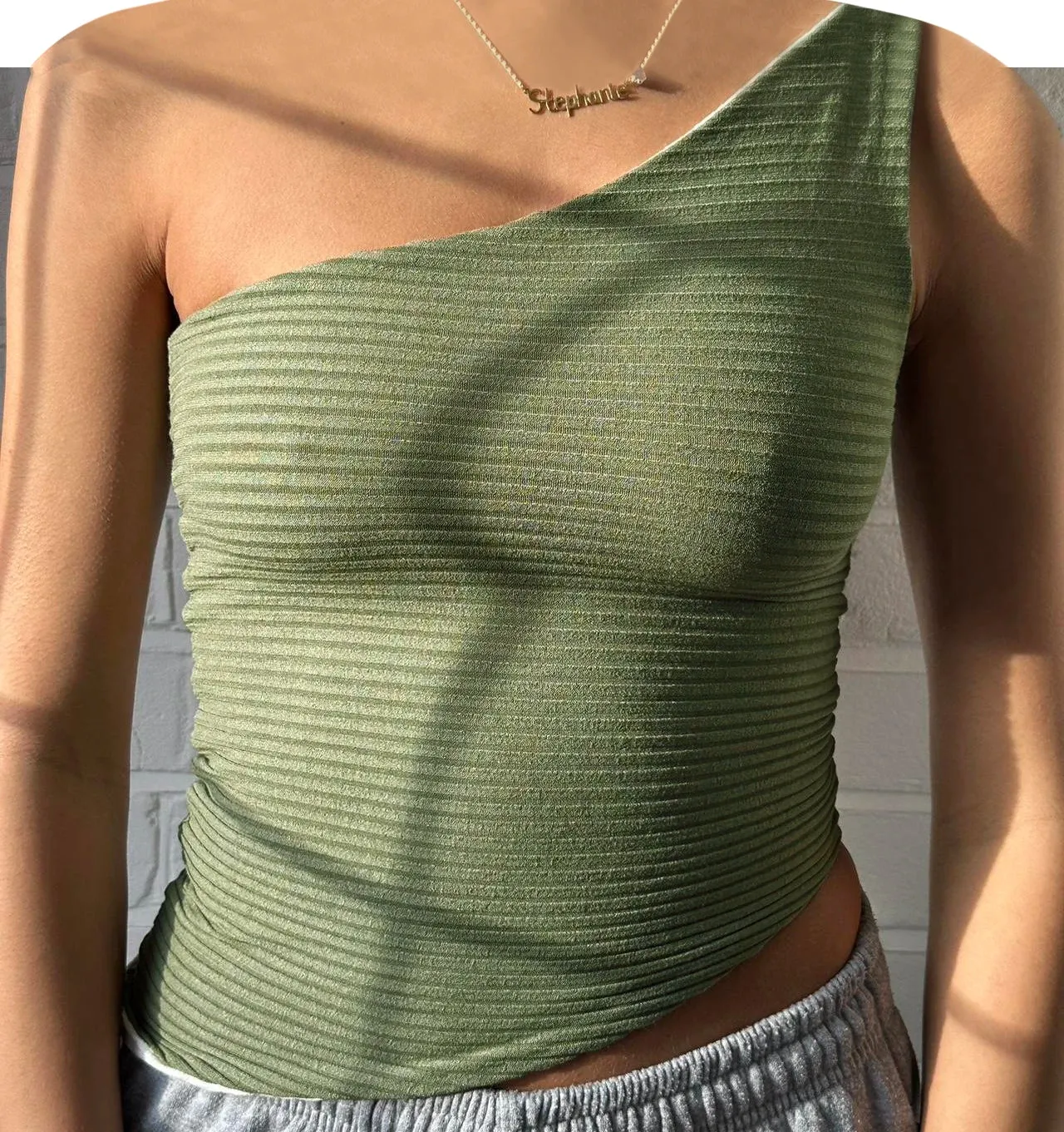 Znbbw Women One Shoulder Top Y2K Sleeveless Slim Fit Tank Top Sexy Streetwear Blouse Tops Summer 2000s Chic Vintage Streetwear - Image 2