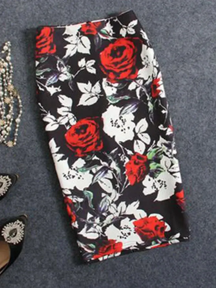 Znbbw Women's Pencil Skirt New Cartoon Mouse Print High Waist Slim Young Girl Summer Large Size Japan Female Falda GD018 - Image 7