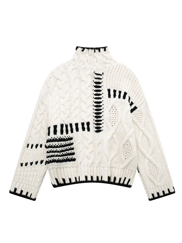 Znbbw Women Jumper 2023 Autumn Winter Knitted Sweater Pullover Women Sweaters Pull Femme - Image 4