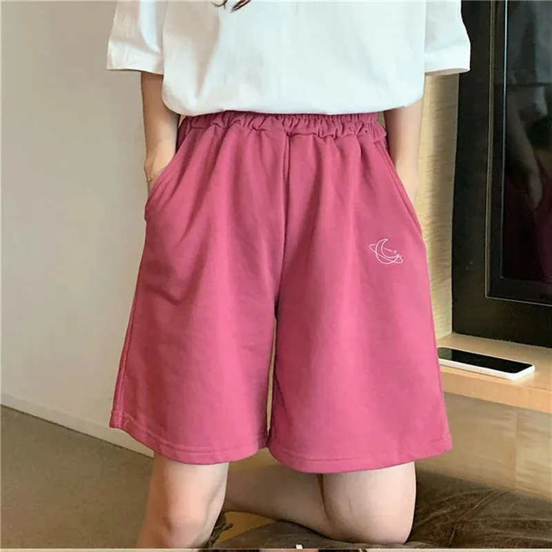 Znbbw Women High Waist Sweatpants Korean Fashion Plus Size Casual Loose Wide Leg Pants Harajuku All Match Female Running Shorts - Image 2