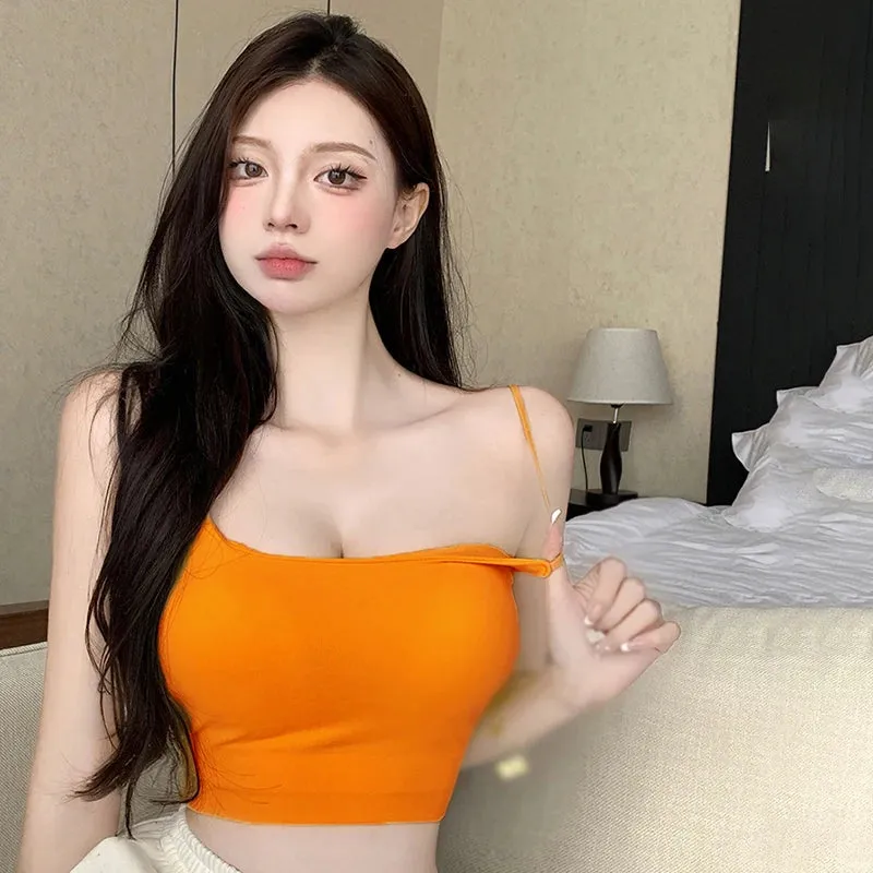 Znbbw Women's Camisole Slim Fit Sleeveless Tank Top Lightweight Crop Top Spagetti Strap  Casual Base Shirt - Image 5