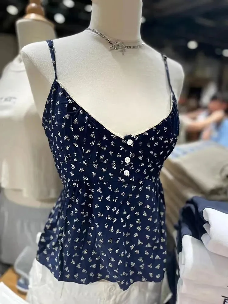 Znbbw Women Vintage Plaid Button Camis Top Cute Preppy Style Sleeveless Lace-up Cotton Tank Tops Female Casual Sweet Summer Vests 2024 - Image 8