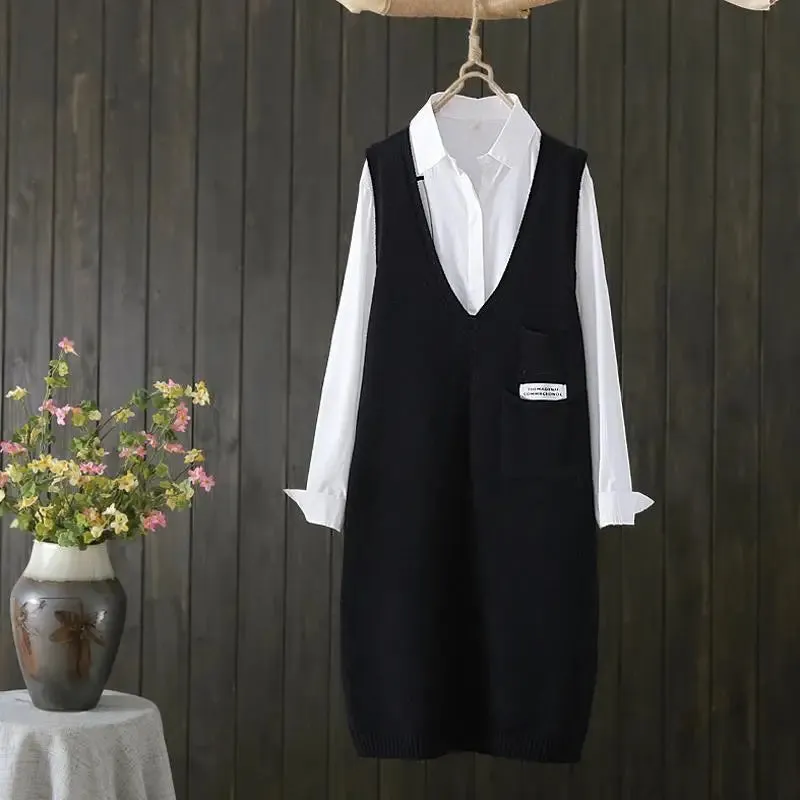 Znbbw style knitted vest women autumn and winter Korean versatile casual camisole medium length sleeveless sweater vest female - Image 9