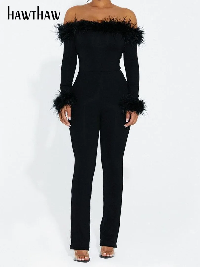 Znbbw Women Long Sleeve Bodycon Streetwear Jumpsuit Overalls One Piece Outfit 2023 Fall Clothing Wholesale Items For Business - Image 3