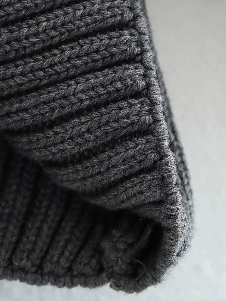 Znbbw 2023 Ladies Retro Solid Turtleneck Sweater Warm Knit Pullover Women Fashion Autumn Spring Casual Long Sleeve Sweater - Image 6