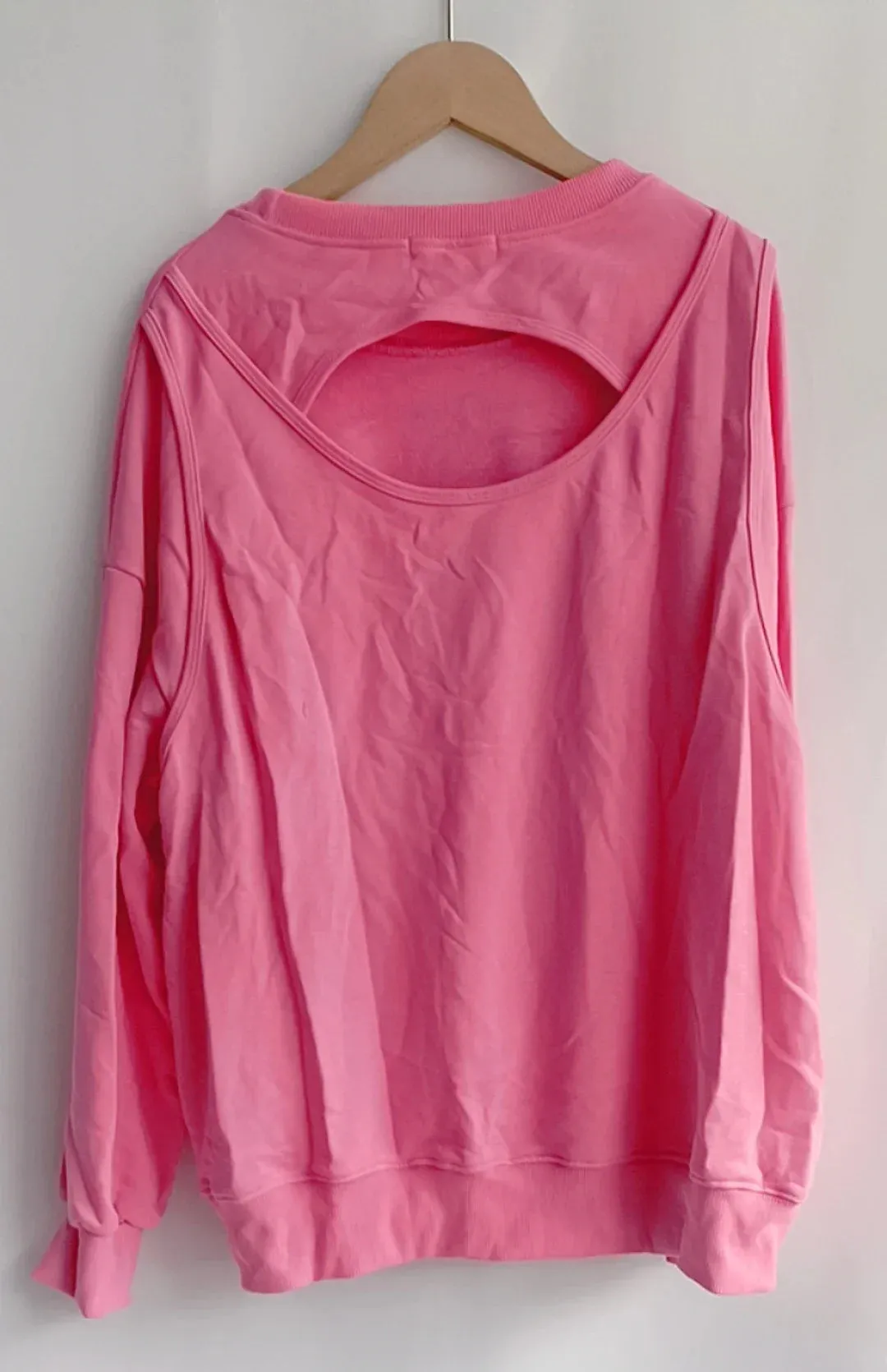 Znbbw Back Hollow Out Hoodies Women Spring Fake Two Piece Womens Clothing Loose O Neck Ropa Mujer Fashion Casual Hoodie - Image 7