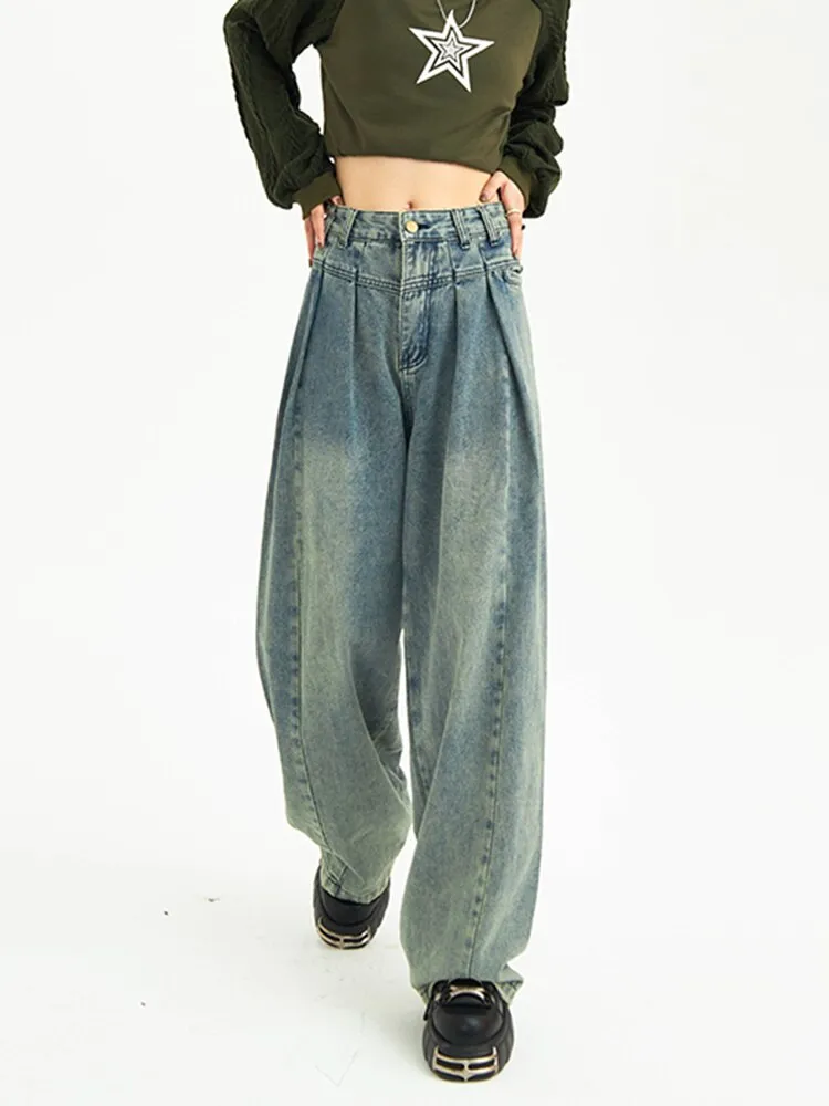 znbbw Y2K Jeans Women Streetwear Vintage Wide Leg Pants Super Loose High Street Pantalones Korean Fashion Baggy Pant Trousers - Image 4