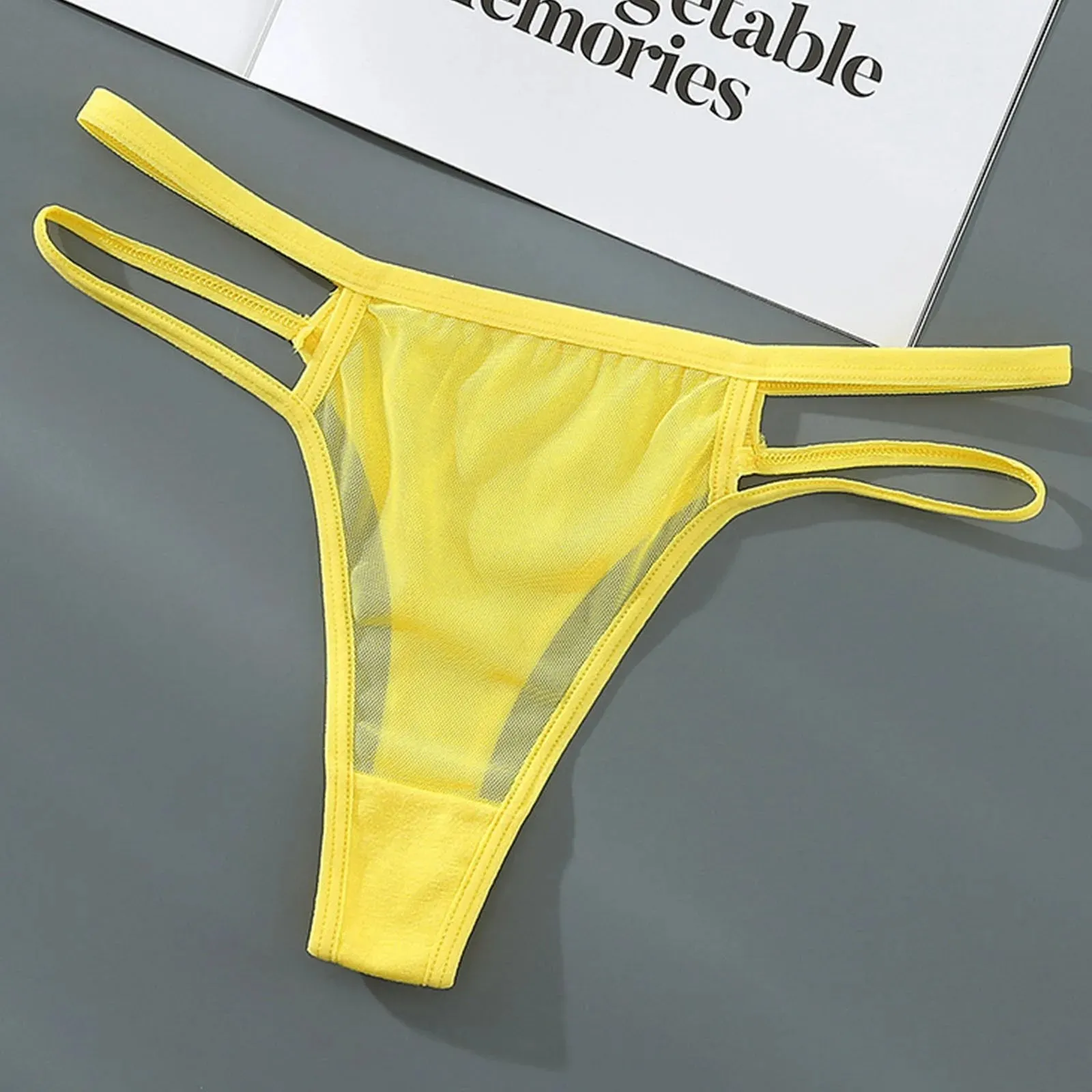 Znbbw Womens Sexy String Panties Underwear Double Bandage Panties Soft Hipster Panty Ladies Sexy Briefs Athletic Underwear Women - Image 5