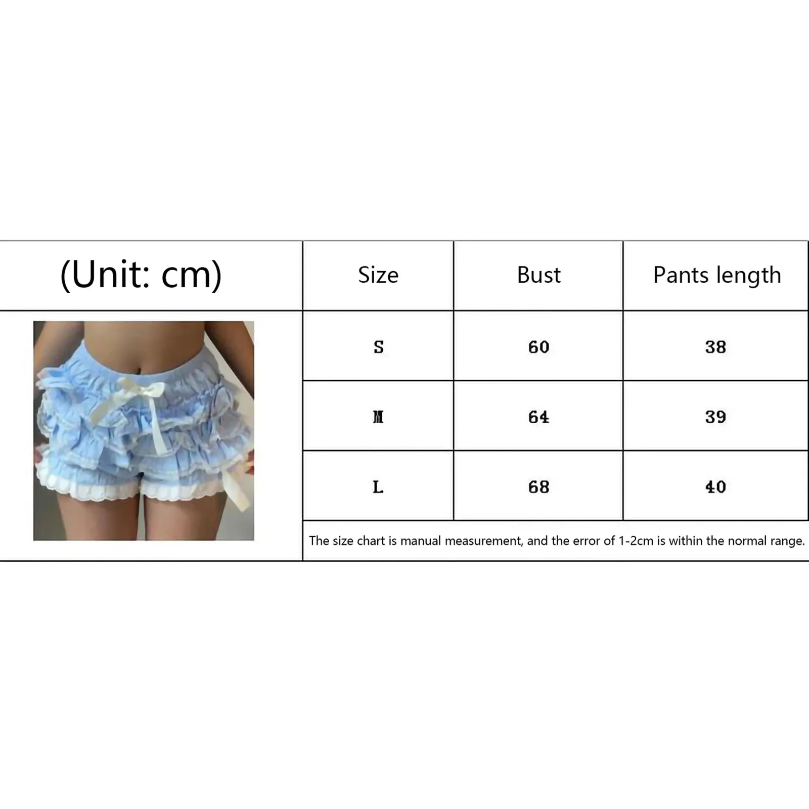 Znbbw Women y2k Lace Splice Shorts Layered Bodycon Ruffle Elastic Waist Shorts Bow Sweet Kawaii Harajuku Mini Short Pants Streetwear - Image 5
