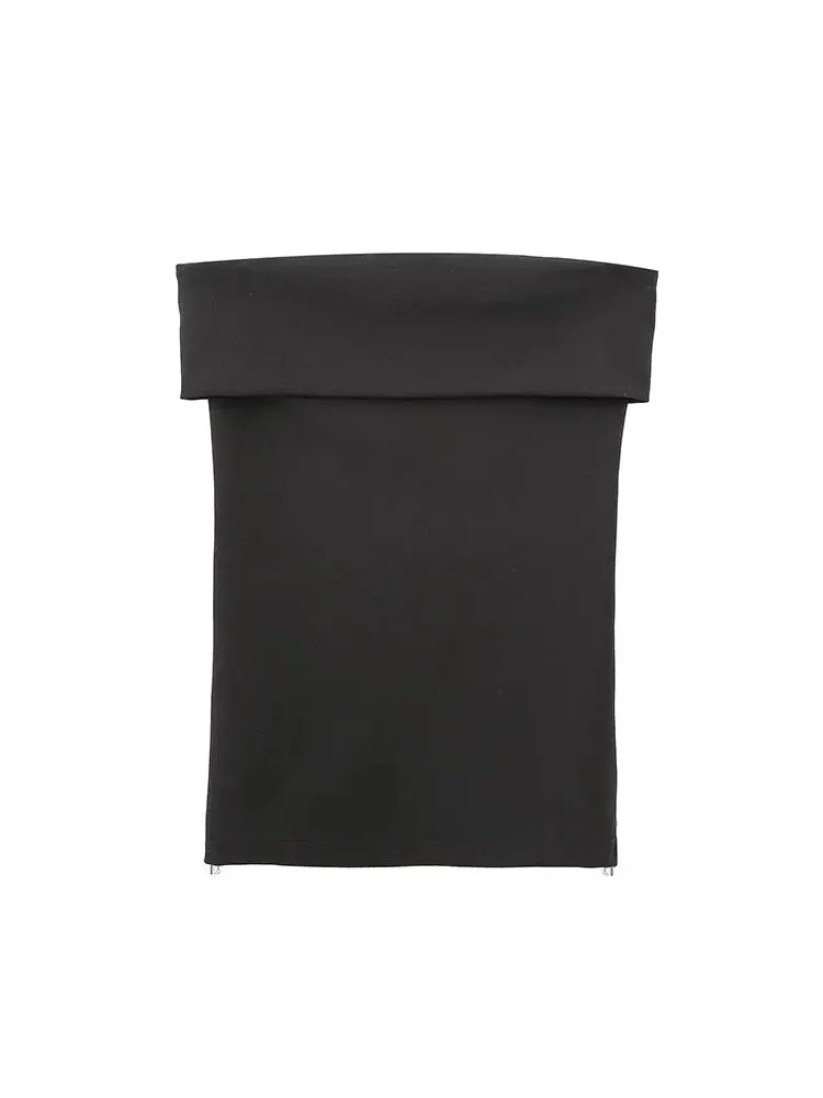 Znbbw 2023 Side Zipper Cropped Bustier Tops Summer Strapless Corest Women Tank Top Sleeveless Party Club Crop Tops F38 - Image 14