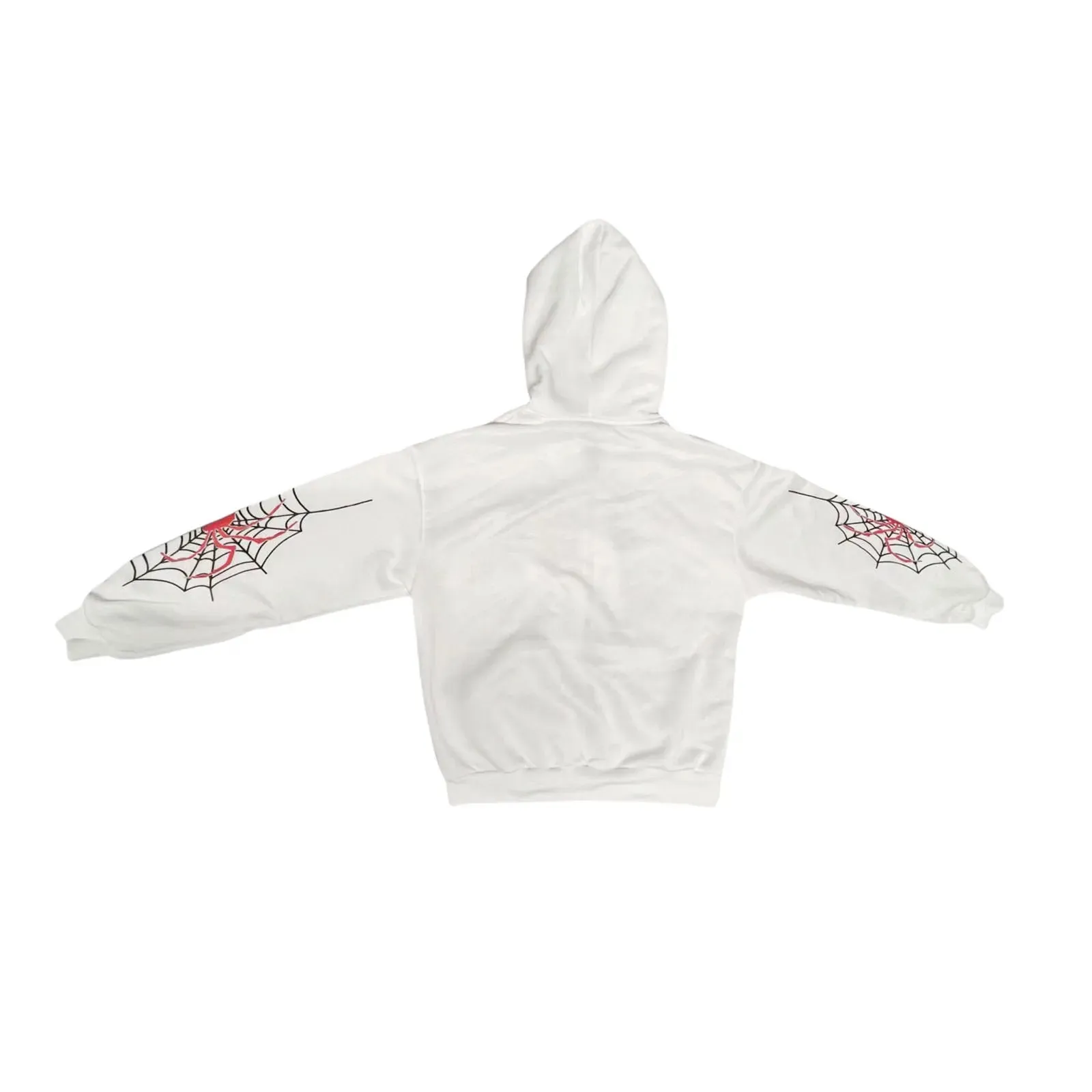 Znbbw Women's Halloween Casual Hooded Coat Long Sleeve Spider Web Print Zip Up Hoodie with Pockets - Image 5