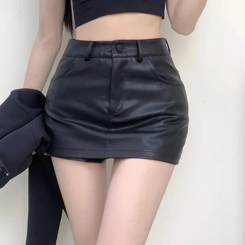Znbbw Women's Retro Short Skirt High Waisted Slim Fit Sexy Buttocks Wrapped Half Length Pants Skirt - Image 3