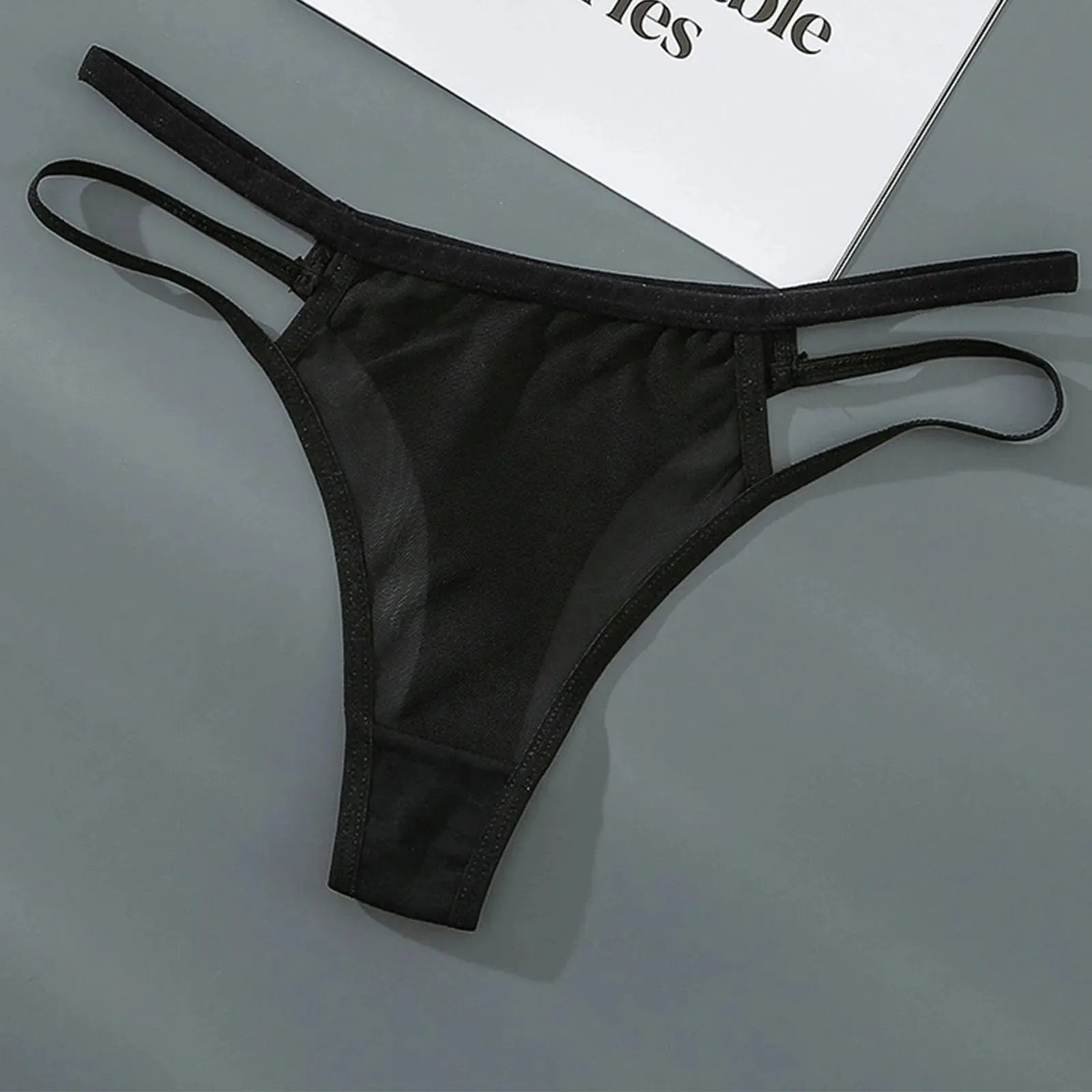 Znbbw Womens Sexy String Panties Underwear Double Bandage Panties Soft Hipster Panty Ladies Sexy Briefs Athletic Underwear Women - Image 2