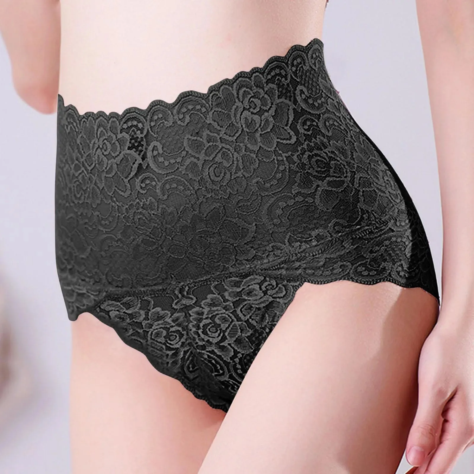 Znbbw Women Sexy High Waist Panties Seamless Lace Briefs Panties Underwear Lingerie Underpants Female Shapewear Panties Sexy Intimates - Image 7