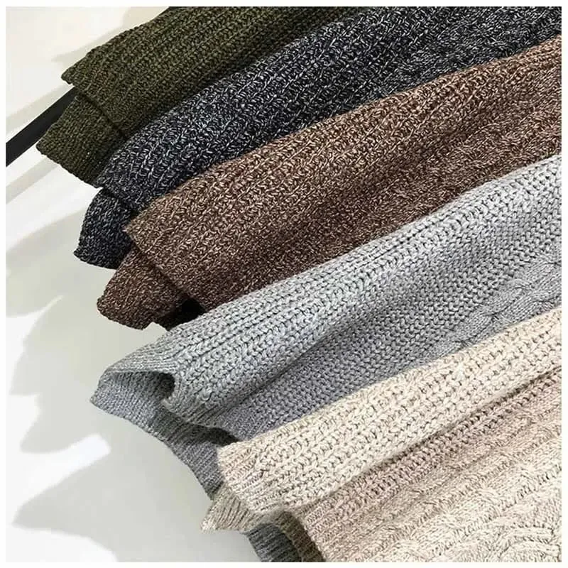 Znbbw And Winter Clothing Thick Wool Vest Female Knitted Vest Loose Large Size Round Neck In The Long Section Of The Wild Vest - Image 5