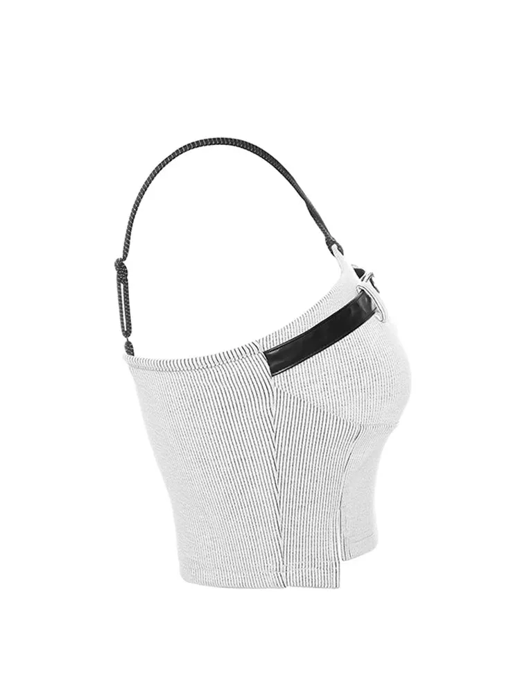 Znbbw Women's Camisole Spaghetti Strap Crop Top Vintage Y2k Summer Fashion Tank Top Sexy Hollow Out Sleeveless Off Shoulder Vest 2024 - Image 2