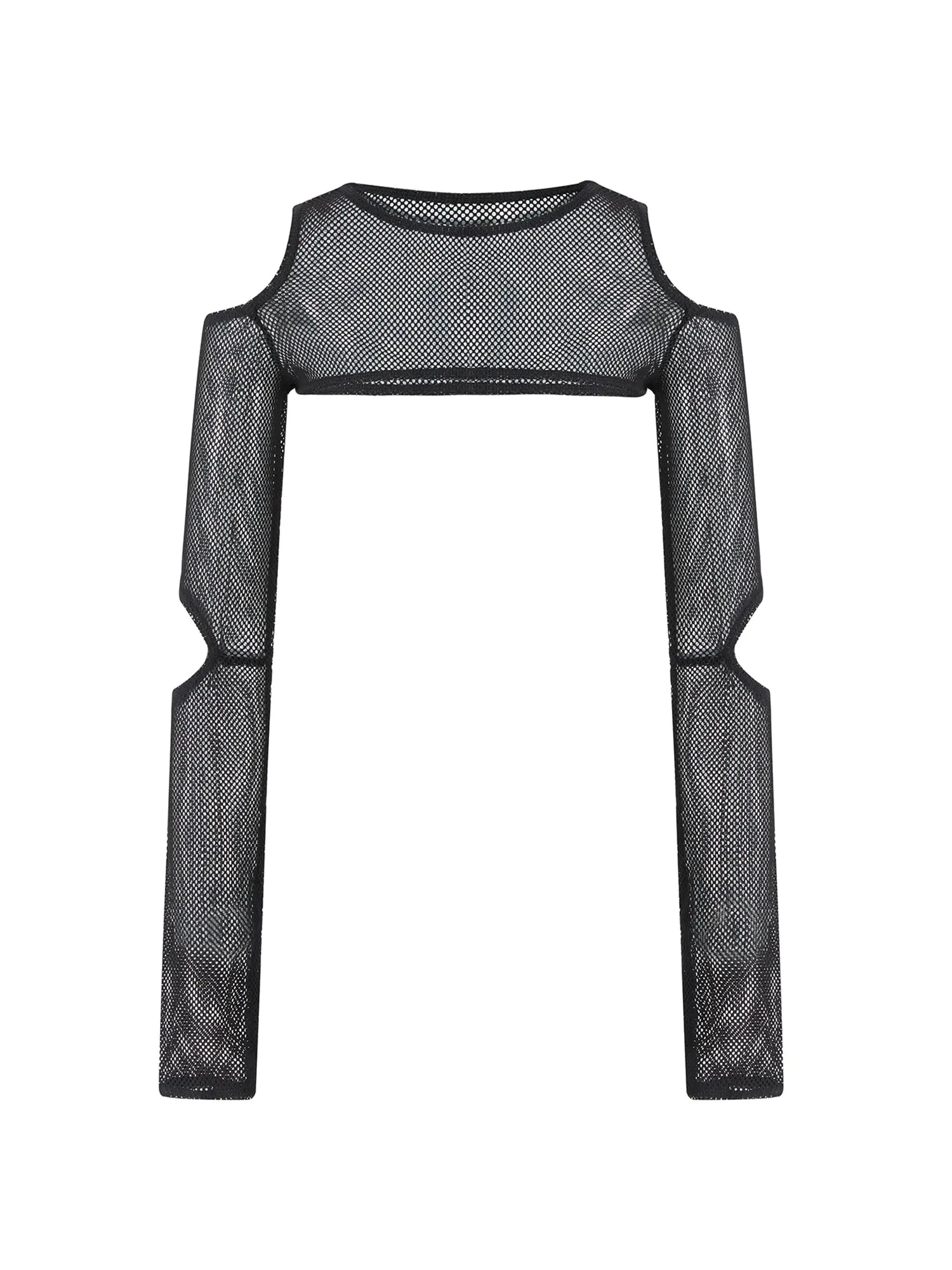 Znbbw Women Long Sleeve Crochet Crop Tops Crewneck Hollow Out Cover Up Top Knitted Crop Top Mesh Fishnet Pullover T-shirts Tees - Image 2