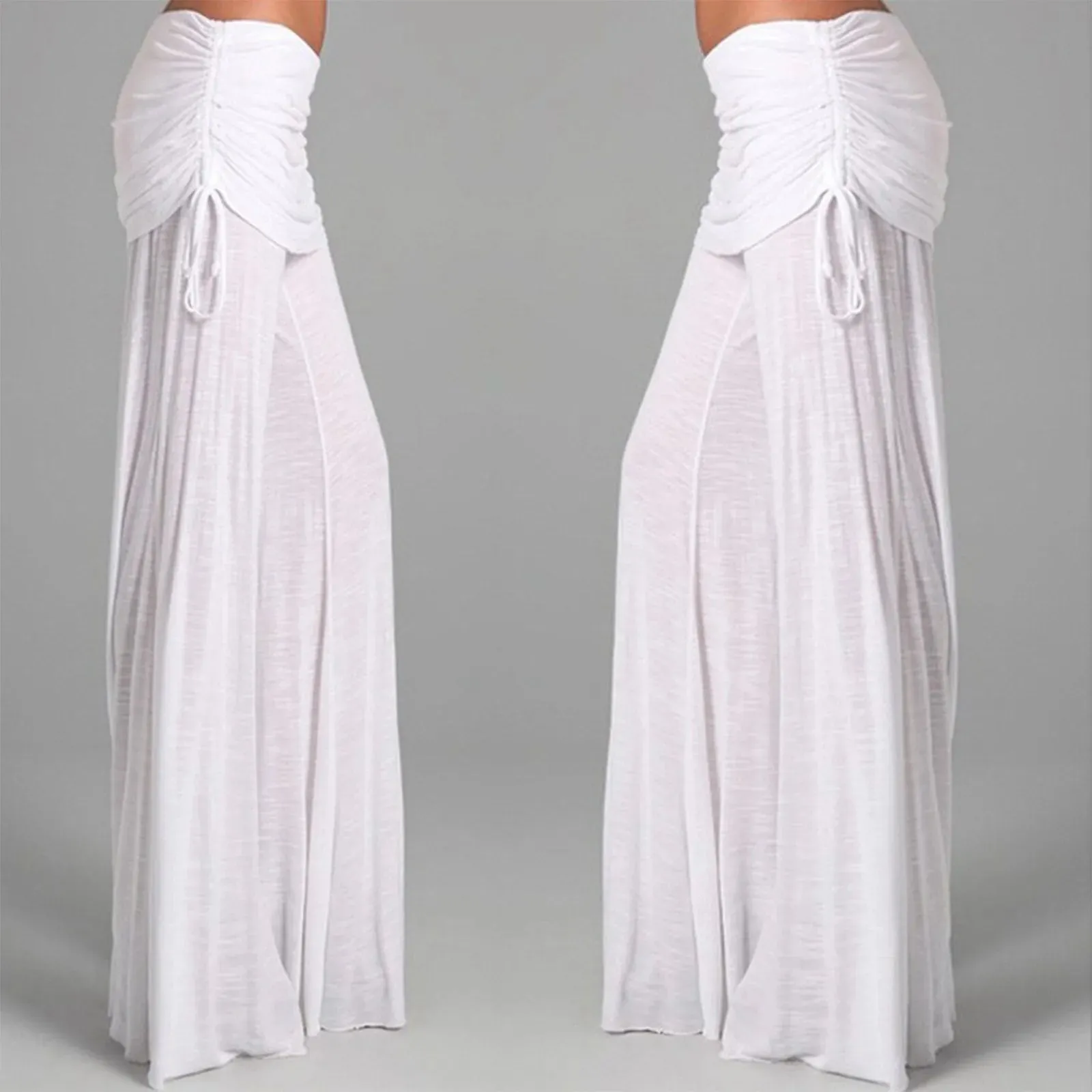 Znbbw Women Long Flare Pants Autumn Fashion Casual Wide Leg Solid Color Loose Trousers Female Comfortable Dance Yoga Trousers - Image 3