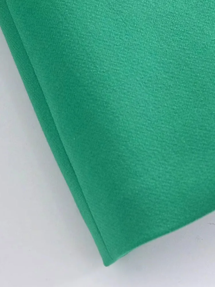 Znbbw ZBZA 2023 Woman Vintage Green Yellow Loose Blazer Women Spring Elegant Female Streetwear Solid Blazer Women 202302 - Image 18