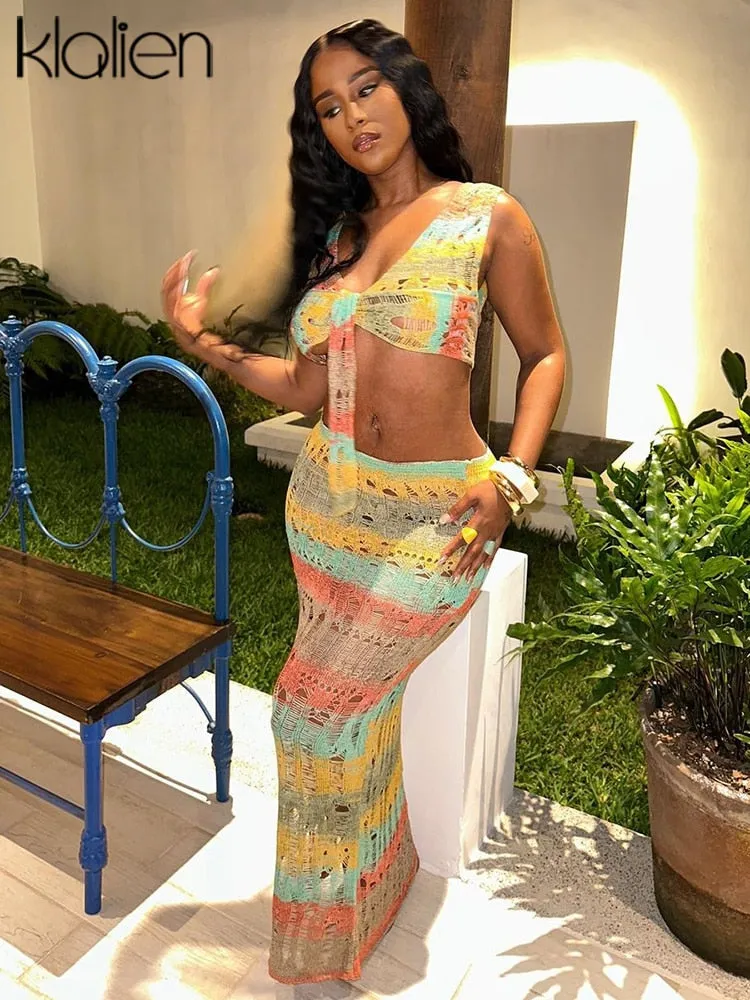 Znbbw 2 Piece Sets Vacation Outfits for Women 2023 Summer Sexy Lace Up Corset Top and Skirt Holiday Club Beachwear Ladies - Image 5