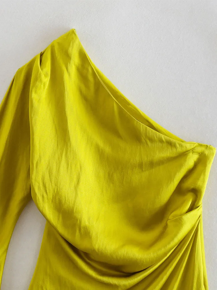 Znbbw Women Solid Sexy Party Dresses Women Single Long Sleeve Slim Bodycon Lady Casual Midi Dress 202306 - Image 8