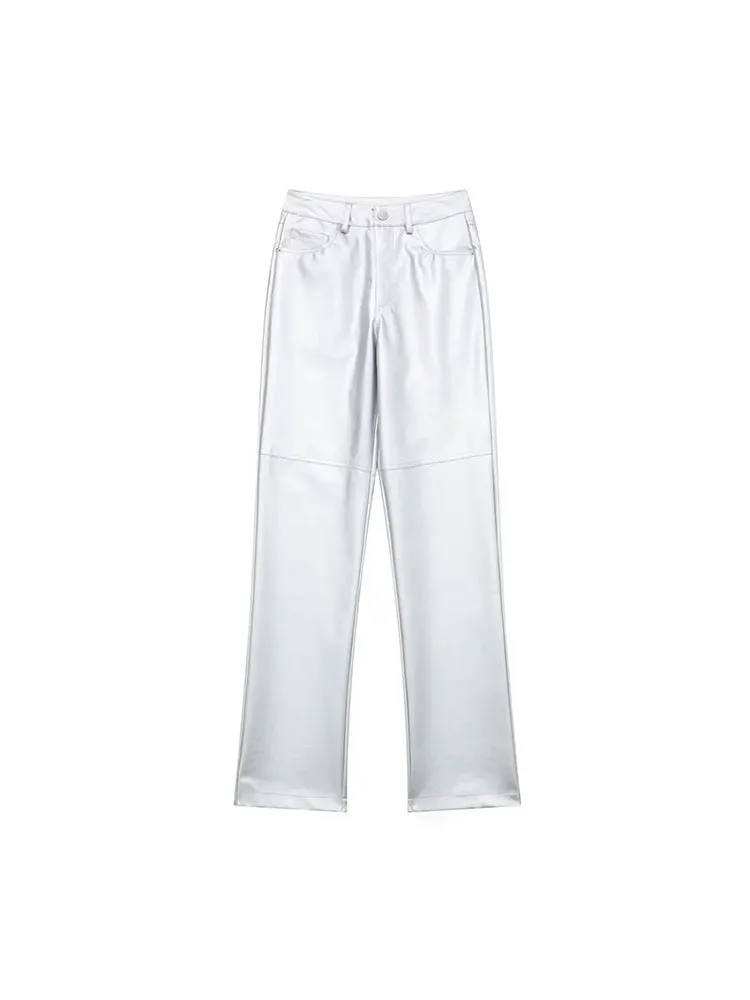 Znbbw Women Pants Loose Thick Warm High Waist Hanging Feeling Wide Leg Trousers Female Ladies Autumn Winter Pant - Image 5