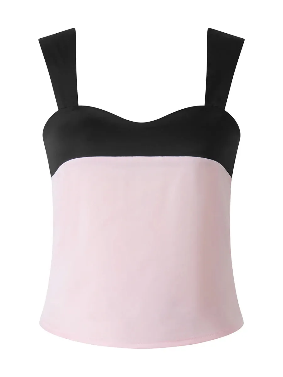 Znbbw Y2K Milkmaid Camisole Top Y2K Fairy Grunge Backless Tie Up Mini Vest Retro Aesthetic Women Crop Top Streetwear - Image 6