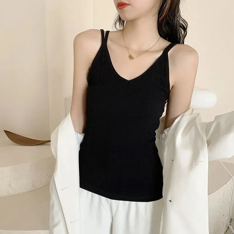 Znbbw Women's Camisole Slim Casual Fashion Sleeveless Tank Tops - Image 2