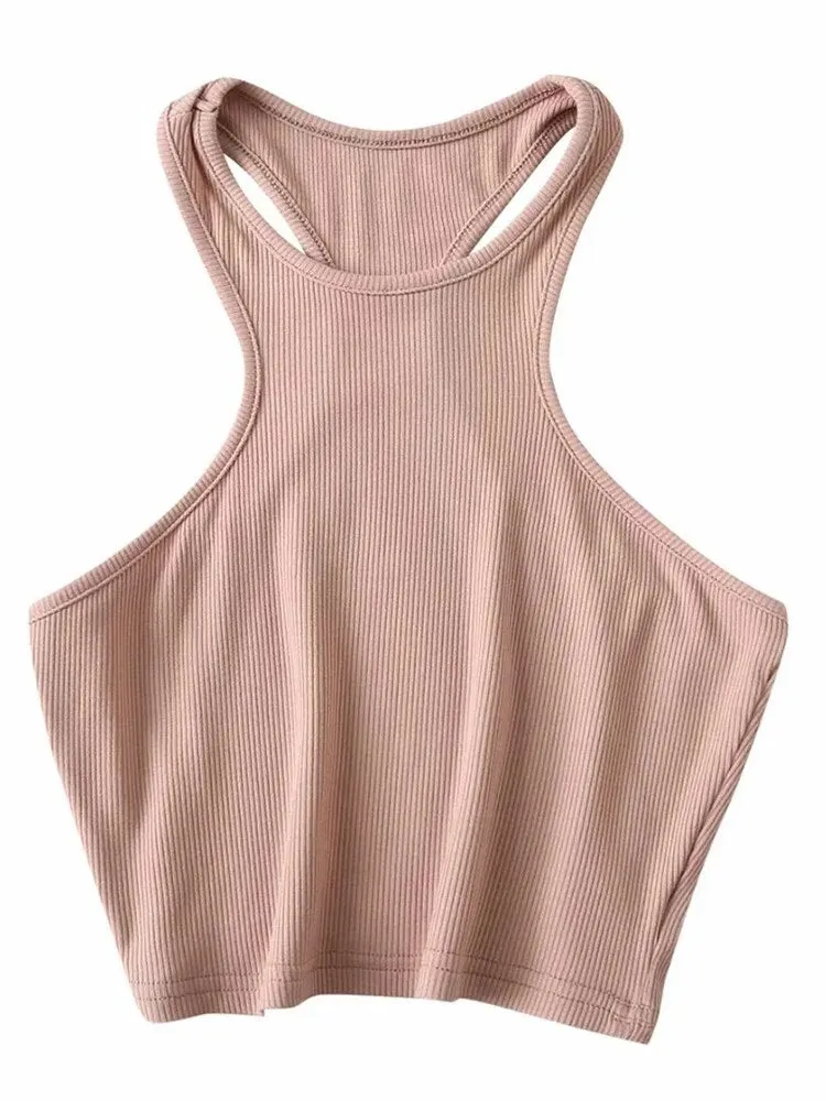 Znbbw Women Racer Back Slim Fit Rib Tank Top - Image 2