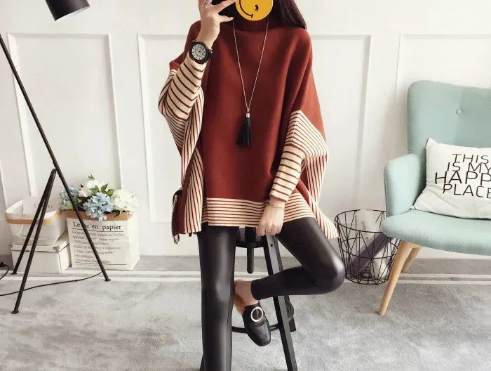 Znbbw Women Pullover Female Sweater Fashion Autumn Winter Shawl Warm Casual Loose Knitted Tops - Image 4