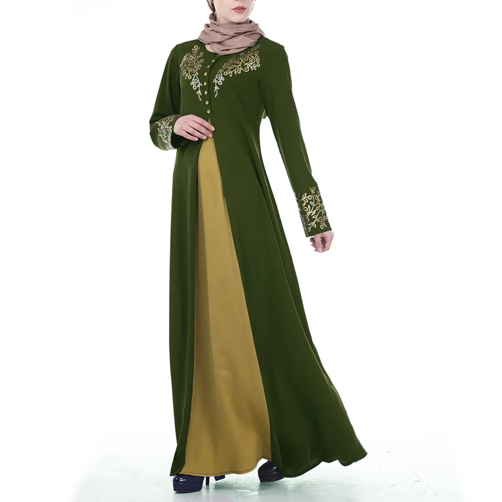 Znbbw and Elegant Abaya Turkey Islamic Arabic Hijab Dress Women's Muslim Kaftan Long Dress Ladies Dubai Turkish Clothing - Image 8