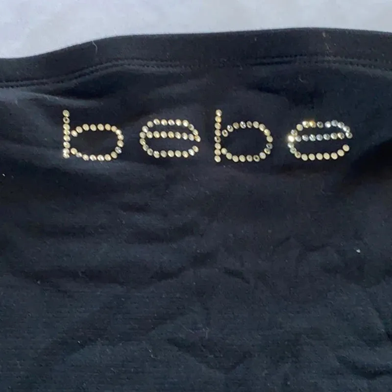 Znbbw and American spicy girl style strapless sexy wrapped chest hot diamond letter exposed navel short women's clothing - Image 2