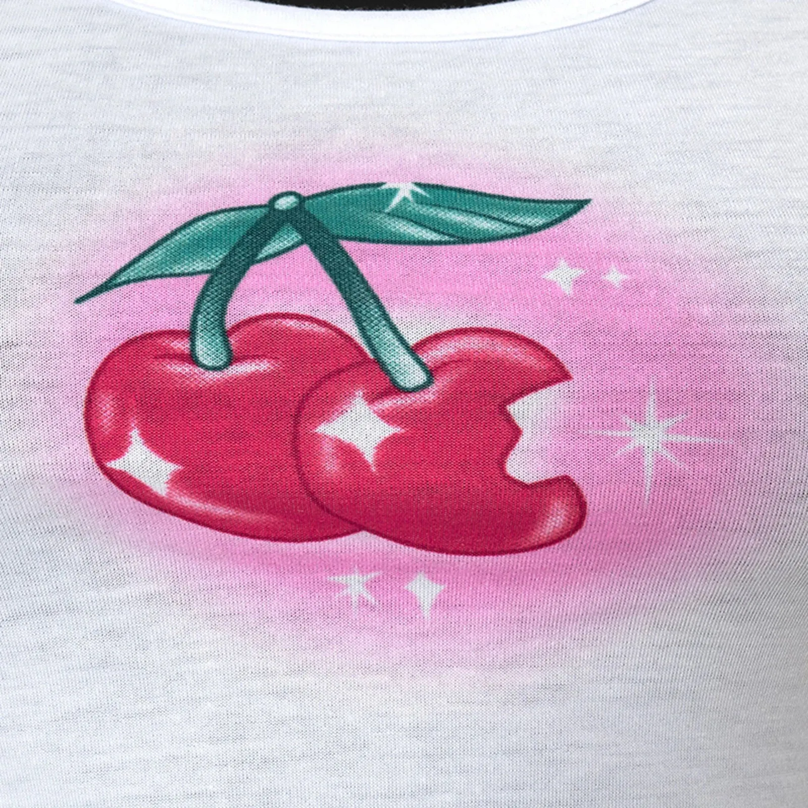 Znbbw Women Summer Sexy Coquette Two Piece Outfits Short Sets Cherry Print Sleeveless Tanks Tops Shorts y2k Aesthetic Party Outfits - Image 6