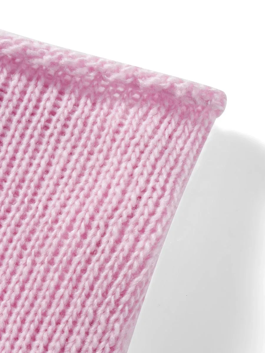 Znbbw Women Pink Wrap Chest Tube Tops Solid Color Knitted Hollow-Out Boat Neck Strapless y2k Tank Tops Summer Backless Bandeau Tops - Image 5