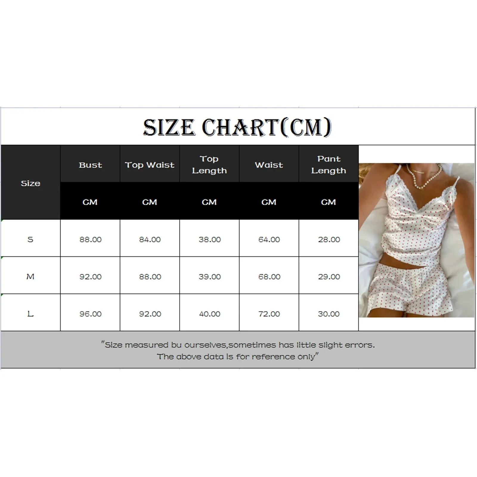 Znbbw Women??s 2PC Pajamas Sets Y2k Lace Sleeveless Heart Print Cami Tops and Shorts Teen girls Matching Sleepwear Fashion Streetwear - Image 5