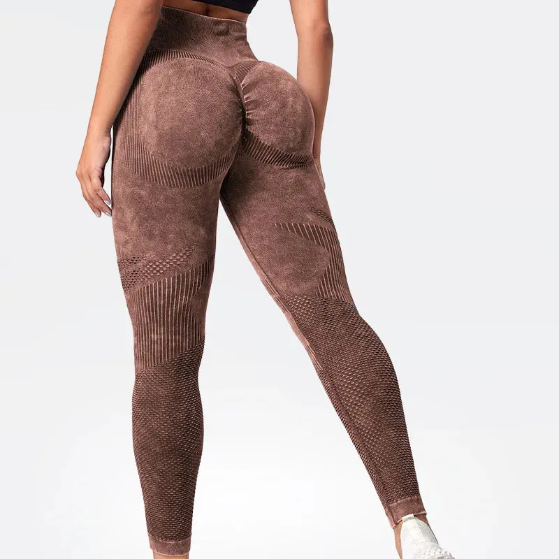 Znbbw Women Seamless Leggings Washing Yoga pants Bubble Butt Push Up Fitness Legging High Waist Scrunch Tight Mujer Gym  Legging - Image 9