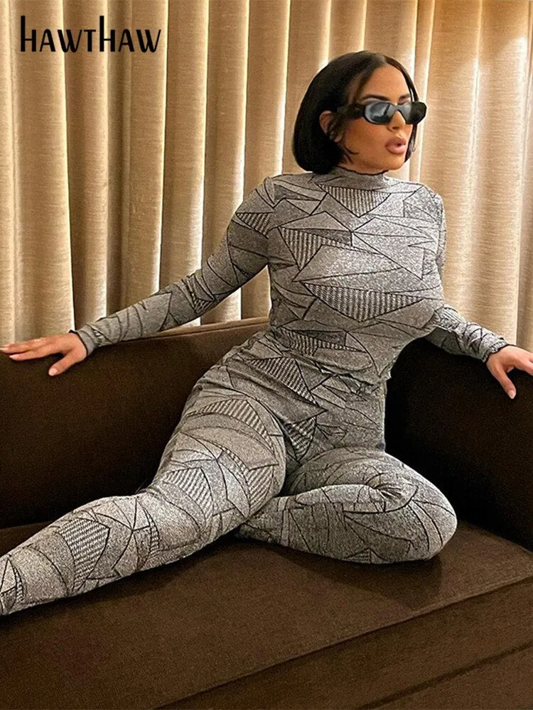 Znbbw Women Long Sleeve T Shirt Tops Long Pants Two Piece Sets Outfits 2023 Autumn Clothes Wholesale Items For Business - Image 3