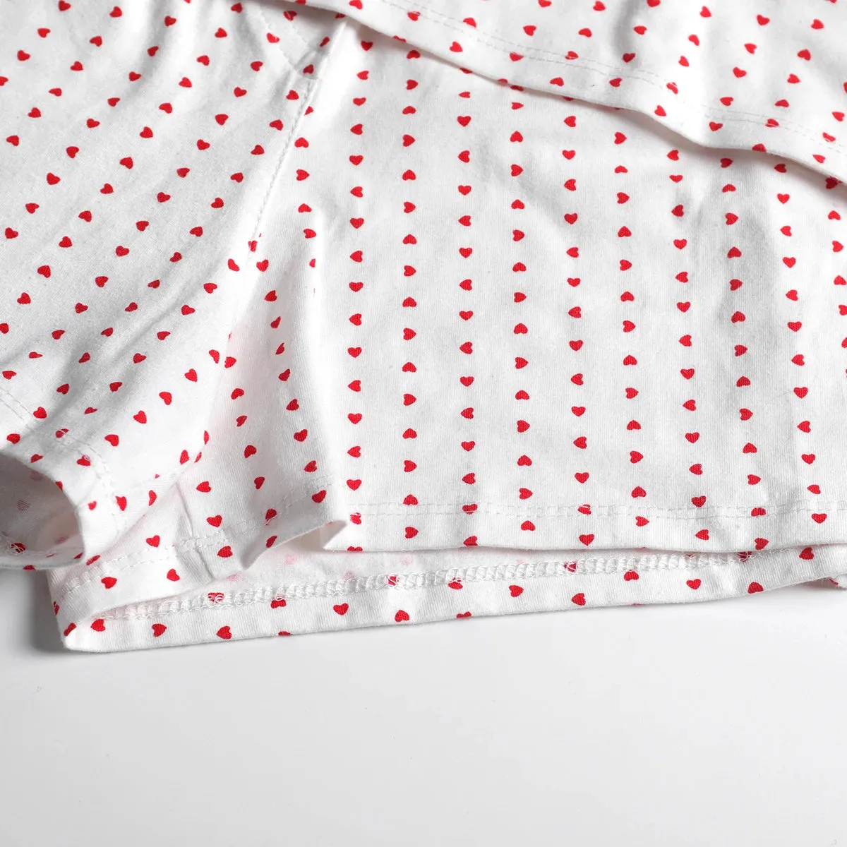 Znbbw Women??s 2PC Pajamas Sets Y2k Lace Sleeveless Heart Print Cami Tops and Shorts Teen girls Matching Sleepwear Fashion Streetwear - Image 6