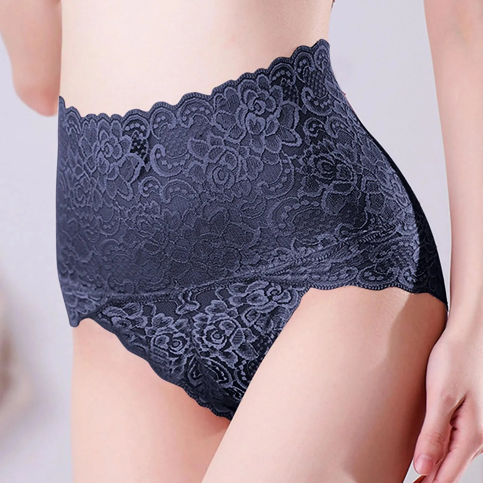 Znbbw Women Sexy High Waist Panties Seamless Lace Briefs Panties Underwear Lingerie Underpants Female Shapewear Panties Sexy Intimates - Image 8
