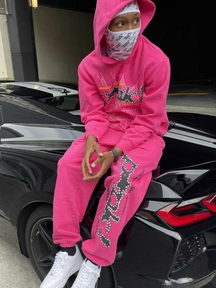 znbbw Autumn Graphic Hoodies Casual Outfit For Women 2023 Long Sleeve Hooded Top Female Black Letter Print Pocket Hoodies 0410 - Image 8