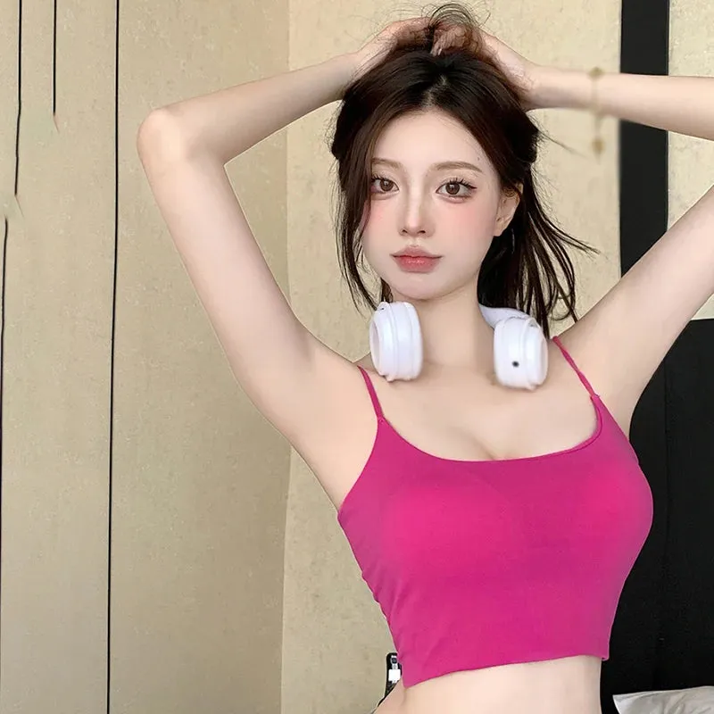 Znbbw Women's Camisole Slim Fit Sleeveless Tank Top Lightweight Crop Top Spagetti Strap  Casual Base Shirt - Image 10